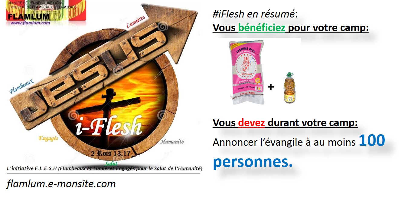 Iflesh, Flamlum sponsorise les activités d'Evangélisation